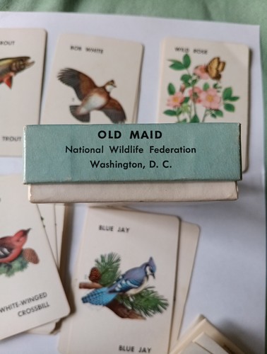 Vintage Old Maid Wildlife Edition National Wildlife Federation Kartenspiel 1958 DC - Bild 24 von 24