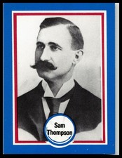 Sam Thompson Phillies 1976 Shakey's Pizza Hall of Fame Card #146