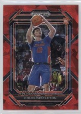 2023-24 Panini Prizm Draft Picks Red Ice Prizm Colin Castleton #45 0c4