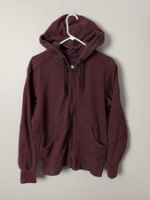 American Giant Classic Men's S Maroon Hoodie Zip Sweatshirt EUC