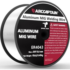 ARCCAPTAIN ER4043 .030" Aluminum MIG Welding Wire, 1 Pound