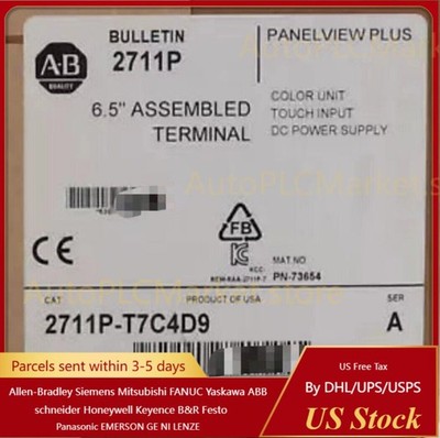 2711P-T7C4D9 AB PANELVIEW 700 PLUS 6 W 2711P-T7C4D9 New UPS Fast Shipping