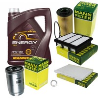 Mann Inspektionspaket 5L Mannol Energy 5W-30 FüR Hyundai I30 1.6 Crdi