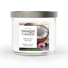 Yankee Candle Coconut Beach 4.3 Small Tumbler 1 Wick Scented Candle New Design