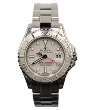 Rolex Yacht Master Lady Stainless Steel Watch Platinum Dial & Bezel 29mm 169622 2