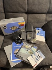 Palm Pilot M500 Portable Hand Held Device Tested Works Damaged Screen Extras