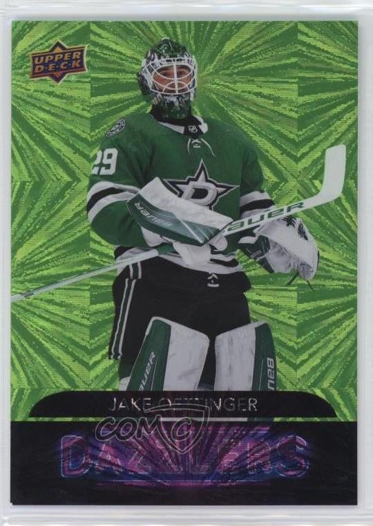 2020-21 Upper Deck Dazzlers Green Jake Oettinger #DZ-65 0nr3