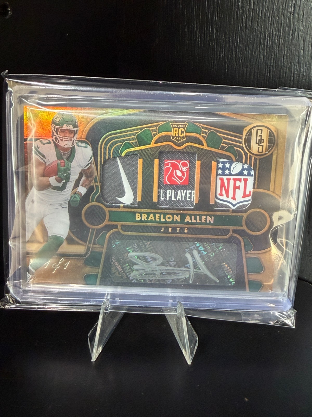 Braelon Allen Panini Gold Standard Rookie Jersey Autographs Triple #14 Prime Tag
