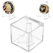 Championship Ring Display Case, Clear Acrylic Championship Ring Holder Box