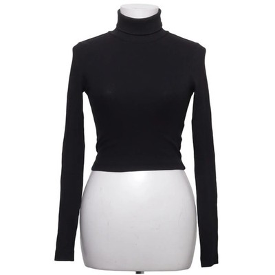 Weekday, Rollkragenpullover, Größe: S, Verena Crop Rib Turtleneck, Schwarz #Glx