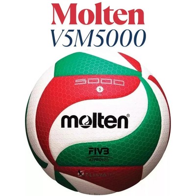 Molten V5M5000 Volleyball, Soft Touch, Indoor/Outdoor PU Microfiber Ball Size 5