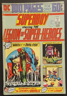 SUPERBOY #202 (1974) - A RARE 100 PAGE DOUBLE COVER ISSUE!!