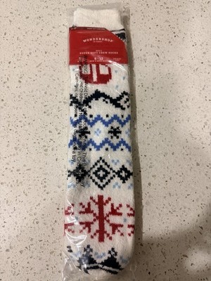 Wondershop Men's Fair Isle Crew Socks Super Soft Multicolor Size 6-12 1 Pair