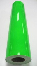Fluorescent Green Sign Vinyl 24" x 10 ft Economy Grade