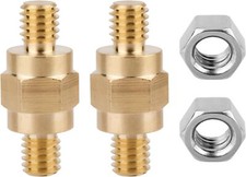 2Pcs Battery Post Terminals Connectors, 3/8"-16 Brass Battery Side Post Terminal