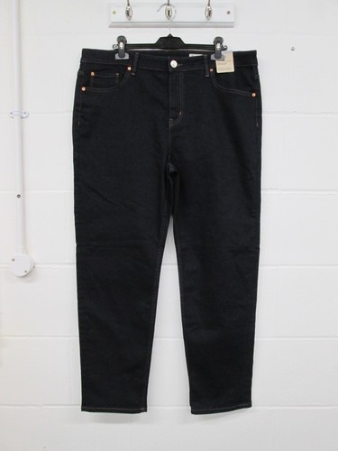 M&S Dark Blue The Sienna Straight Leg Denim Jeans Ladies Size UK 20 BNWT