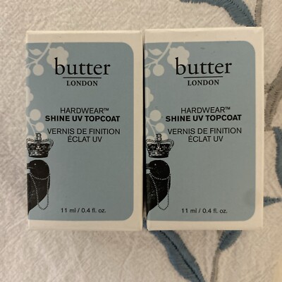Hardwear Shine UV Topcoat by Butter London for Women - 0.2 oz Nail Treatment~2