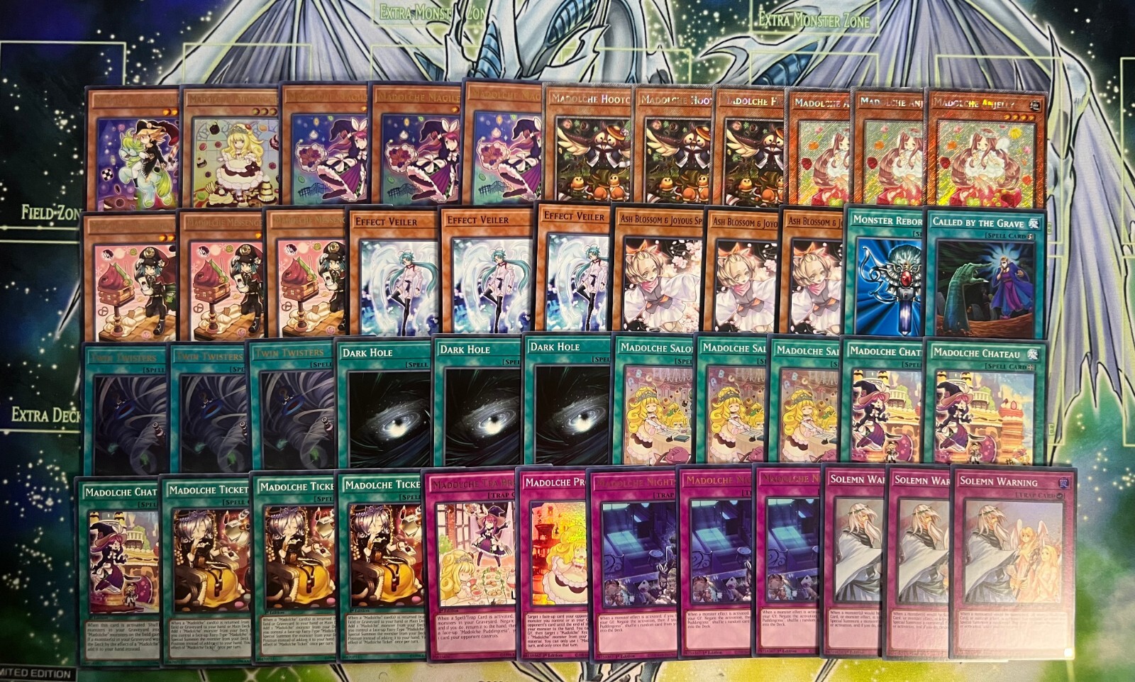 Madolche Deck with Ash Blossom, Messengelato, Anjelly, Hootcake, Magileine & Salon - YuGiOh