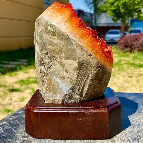 Racimo de cristal de citrino natural 4,03 lb - un regalo de cristal único para decoración - Imagen 5 de 13