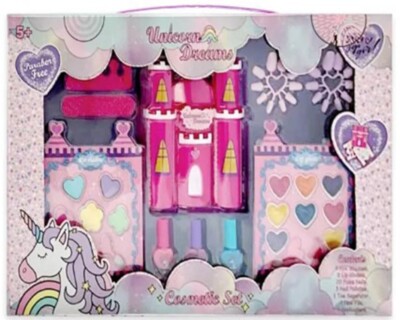 MARTINELIA UNICORN DREAMS CASTLE MAKEUP SET KIDS EYESHADOWS GLOSS