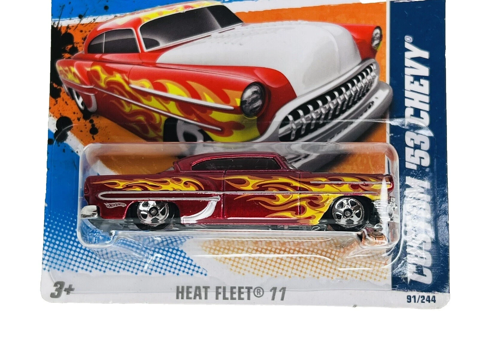 Carros Hot Wheels Hot Wheels Heat Fleet de fabricação contemporânea de metal fundido
