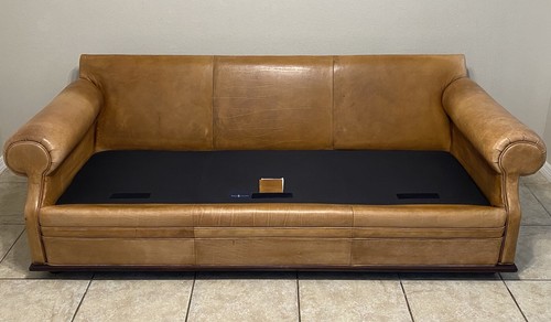 Ralph Lauren Saddle Leather Down Sofa 20k Retail Furniture FREE DELIVERY & SETUP - Picture 13 of 24