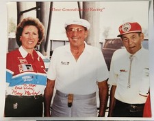 Vintage Photo Indianapolis 500 Motor Speedway Bignotti Mendez Meyer AUTOGRAPHED