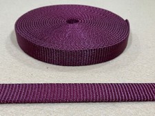 Webbing - 3/4" x 36 ft- Medium Weight Nylon - Maroon H70 