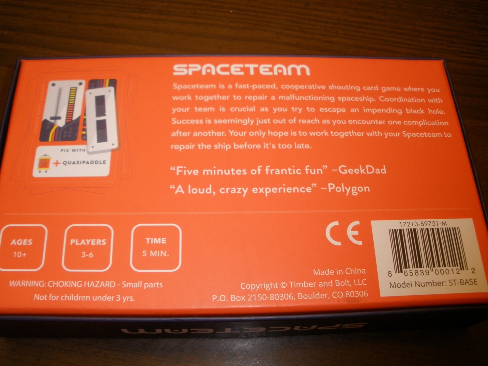 Spaceteam Game Timber & Bolt Spaceteam Card Game for sale online | eBay UK
