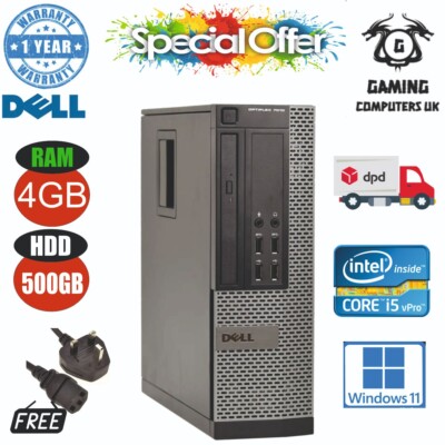 Dell OptiPlex SFF Zuhause, Arbeit, PC   Core i5 4. Gen 4GB RAM 500 GB Festplatte Win 10 VERKAUF
