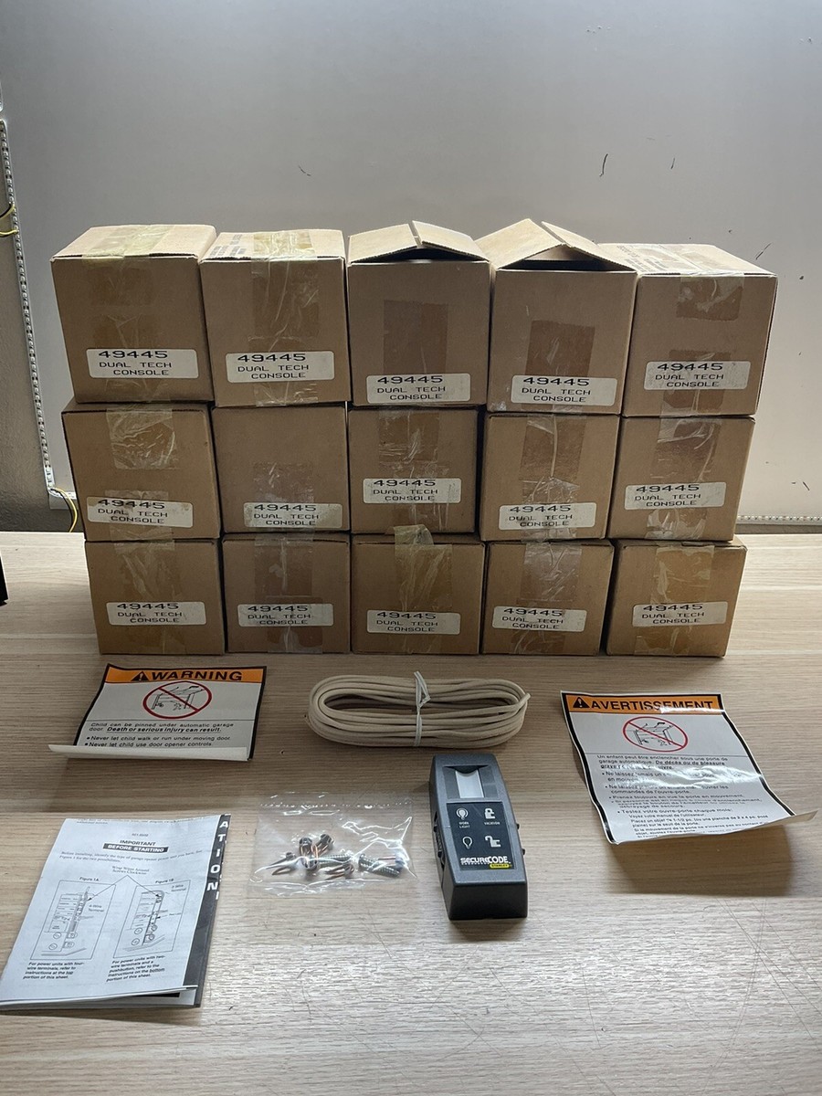 Stanley Secure Code 4 Function Wall Console Garage Door Opener/LOT