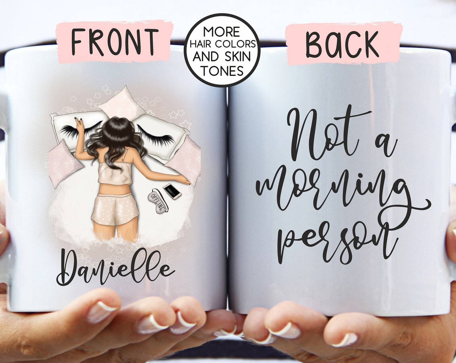 Not A Morning Person Custom Name Mug Girly Mugs Girly Gifts Personalized