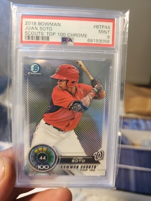 2018 bowman Juan soto scouts top 100 chrome PSA-9 | eBay