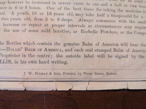 3 Thomas Hollis Boston Advertising Paper Broadsheets Druggist Apothecary - Picture 6 of 19
