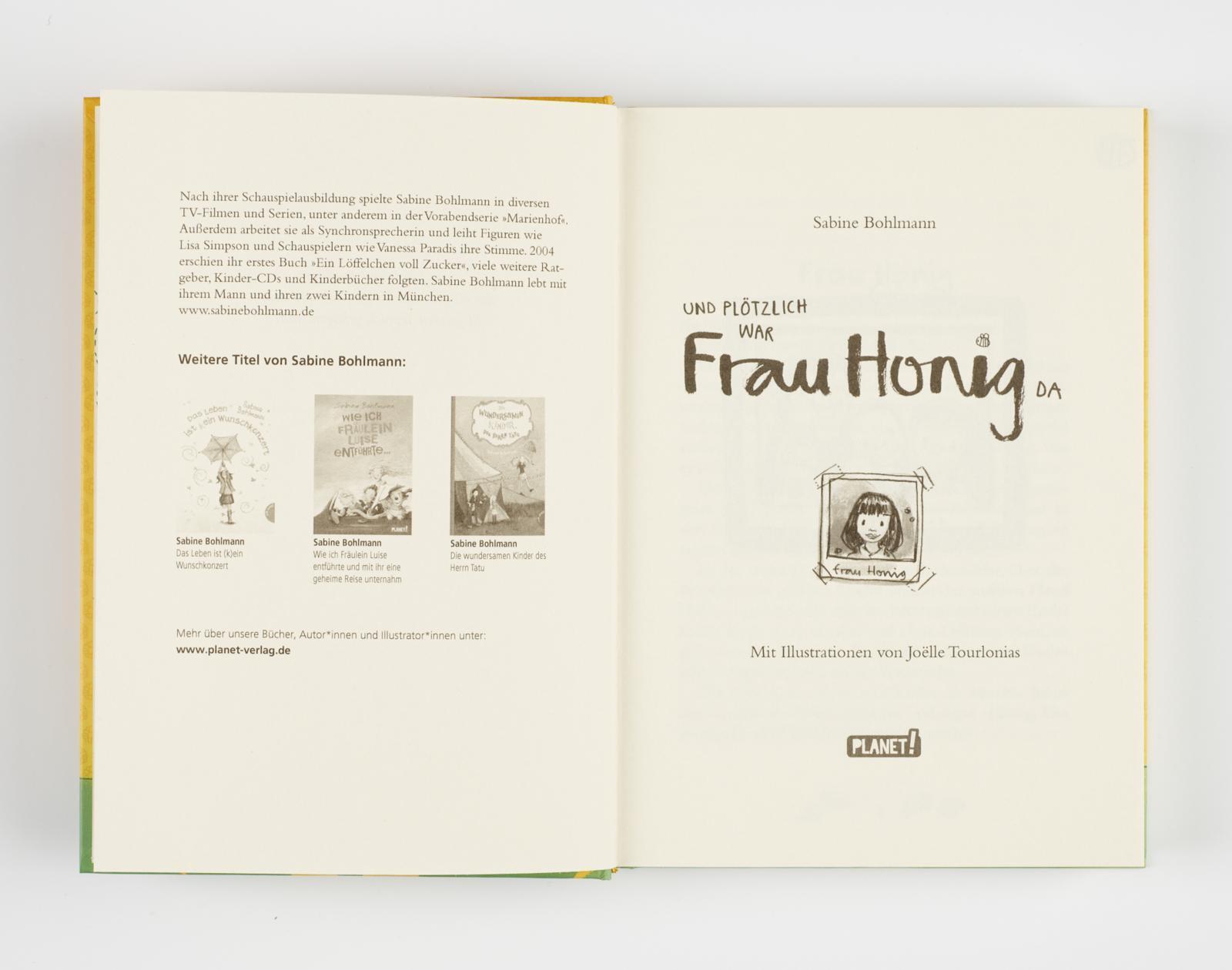Thumbnail - Und Plötzlich War Frau Honig Da | Sabine Bohlmann | Deutsch | Buch |