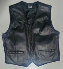 NRA Tactical Gear Concealed Carry Mens Medium Cowhide Leather Vest Made in USA