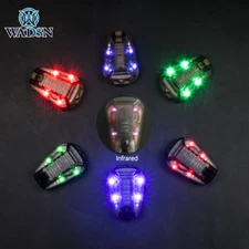 WADSN Tactical 3 Modes Helmet Light Red Green Blue White Flash LED Light IR Lamp