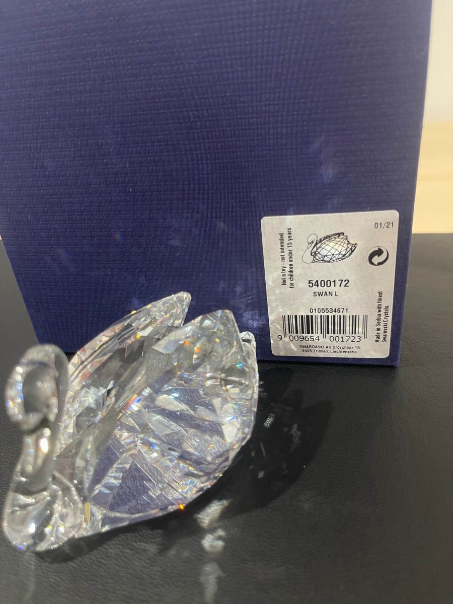 Swarovski Swan Figurine Crystal Complete in Box #5400172 Large NEW