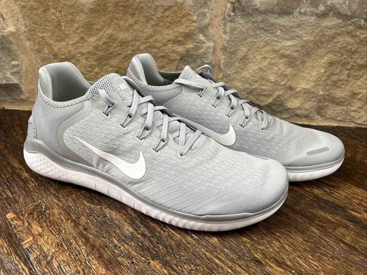 Nike Free RN 2018 Mens Size Running Shoes Wolf Grey White 003 Sz 14 eBay