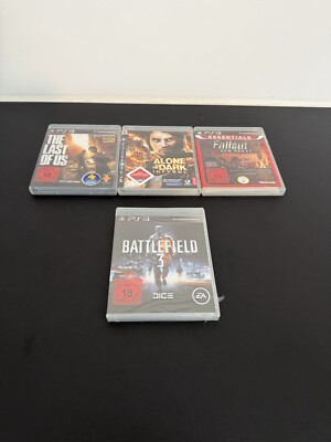 PlayStation 3 The Last Of Us/Alone in The Dark/Fallout New Vegas/ Battlefield 3
