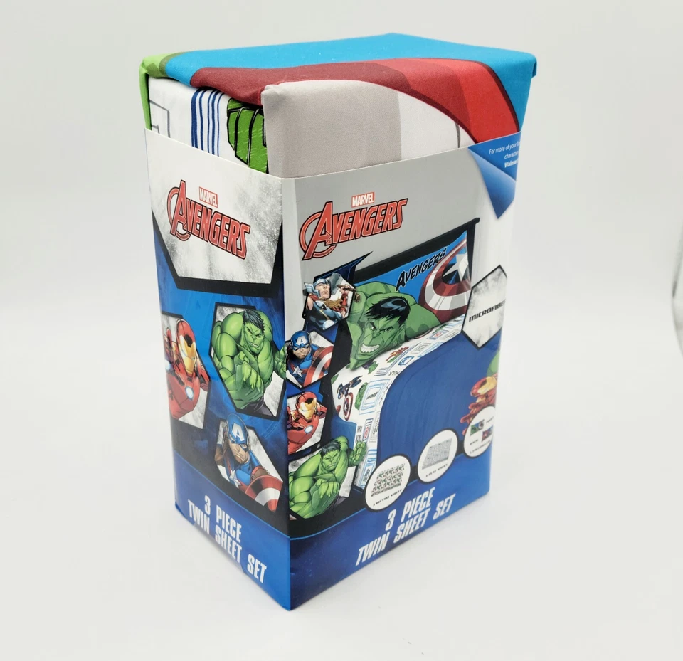Набор простыней из микрофибры Marvel Avengers 3 штуки новый - Изображение 2 из 4