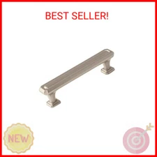 Amerock BP36548G10 Wells 3-3/4 in (96 mm) Center-to-Center Satin Nickel Cabinet 