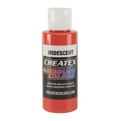 Createx Airbrush Colors 5502-02 Iridescent Ired Scarlet 2 oz. Airbrush Paint