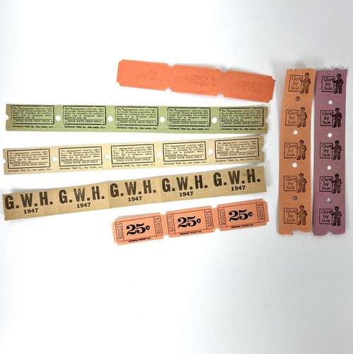 Vintage Ticket Mix Lot of 31 Bus, Beans, Ice Skating Ephemera Paper Junk Journal - Picture 7 of 9