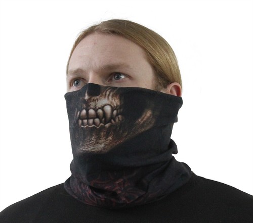Spiral Gesichts Maske Wrap Totenkopf Reaper Punk Motorrad Paintball SPORTS Rose - Afbeelding 18 van 24