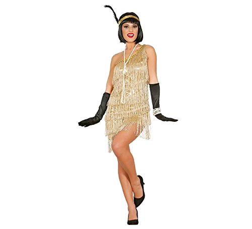 ✨【Robe Charleston Argentée】 Taille 36-38 - Longueur 95cm (Maxi) - Coton/Polyester