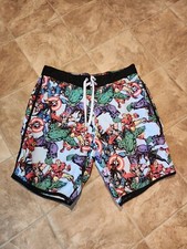 Men's Marvel Super Hero Swim Trunks Board Shorts Size L