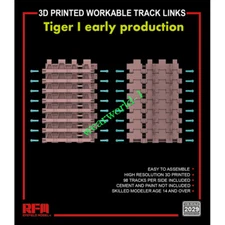 RYEFIELD RM2029 1/35 3D PRINTED WORKABLE TRACK LINKS Tiger I early production