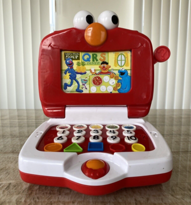 Sesame Street ELMO'S LEARNING FUN LAPTOP with One Double Sided