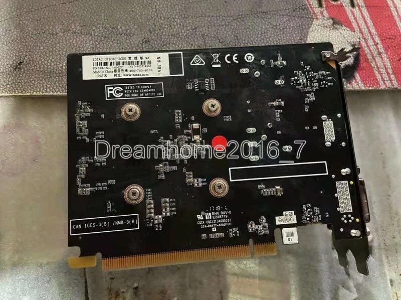 ZOTAC NVIDIA GeForce GT1030  2GB GDDR4 384SP PCI-Ex16 Video Card DVI HDMI Port - Image 2 of 4